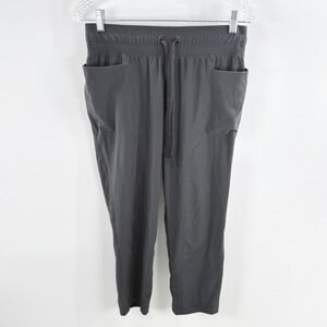 Prana Breathe Jogger Pants Gray Drawstring‎ Pockets Women's Size Small Comfy Gym